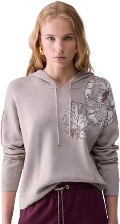 Liu Jo Bulldog Hoodie - Dames - Hoodies - Beige - S - Hoodies & sweatvesten