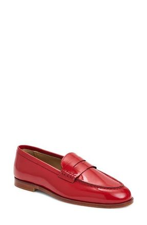Bruno Magli Lixia Penny Loafer in Berry Patent at Nordstrom, Size 10.5