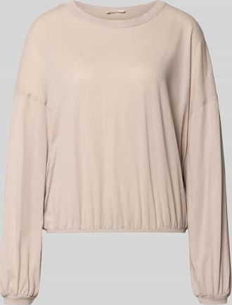 American Vintage American Vintage Relaxed Fit Longsleeve mit elastischen Abschl&uuml;ssen Modell Laloom in Sand, Gr&ouml;&szlig;e XS/S