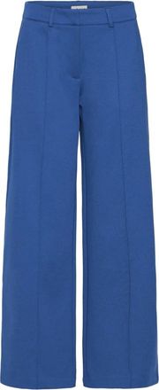 Ichi Ihkate Sus Office Wide Pa - Dames - Wijde Broeken - Blauw - S - Polyester - Broeken