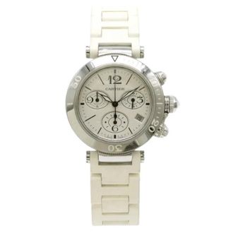 Cartier Vintage, unisex, Grijs, ONE Size, Pre-owned Stainless Steel Horloge