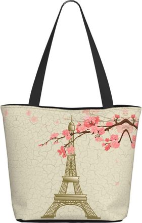 AOOEDM France Eiffel-Tower Ladies Shopping Bag 13x11x7in.The Perfect ValentineS Day Gift.It Is The Best ValentineS Day Gift For Mom, Daughter, Wife,Etc