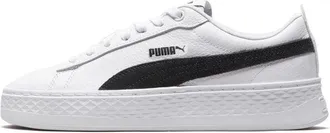 Puma (WMNS) PUMA Smash Platform L White Black 366487-12