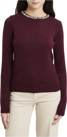 Kaos Ronde hals trui - Dames - Ronde hals truien - Rood - L - Polyester - Truien & Vesten