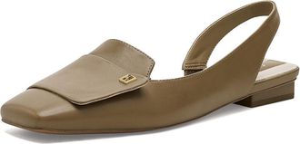 Franco Sarto Teagan Womens Flat Shoes Driftwood Leather : 7.5 M