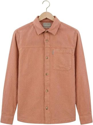 Cast Iron Block Structure GD Overshirt - Heren - Casual Overhemden - Oranje - 2XL - Katoen - Overhemden
