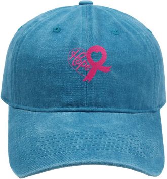 Generic Adjustable Baseball Cap Embellished with Pink Ribbon Symbol Breast Cancer Awareness Hat for Men or Women Ideal International Month Accessory