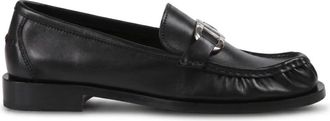 Ferragamo Mocasines con adorno Gancini - Shoes - Mujer - Negro - 39 1/2 EU