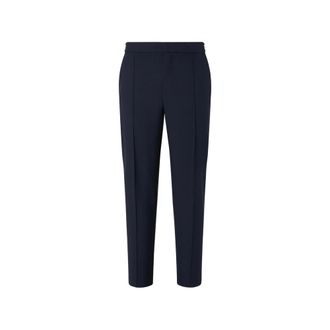 Ermenegildo Zegna Navy Blue Wool Pants