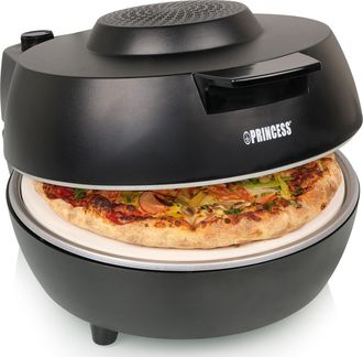 Princess Forno Per Pizza Pro 115005 Potenza 1200 Watt Temperatura Massima 400 &deg;c 2 Palette Per Pizza Incluse Colore Nero - Princess