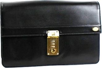 Dunhill Leather Clutch Bag (Pre-Owned)