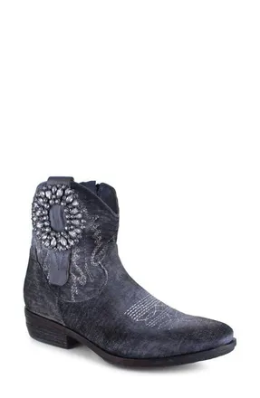 Zigi Soho Edith Velvet Western Boot in Gray Velvet at Nordstrom, Size 10Us