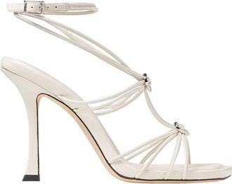 Jimmy Choo London Indiya 100 Nappa Leather Sandals, Brand Size 39.5 ( US Size 9.5 )
