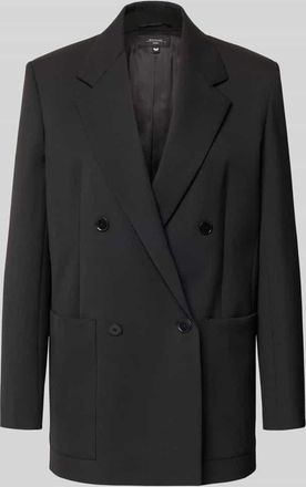 Max Mara Loose Fit Longblazer mit Schurwoll-Anteil Modell VELOCE in Black, Größe 34