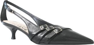 John Richmond Low Slingback Pump - Dames - Pumps - Zwart - 40 1/2 EU - Schoenen