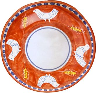 Arcucci feather orange round tray 38 cm