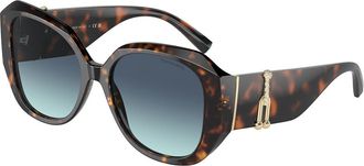 Tiffany & Co. TF4207B Asian Fit 80159S Womens Sunglasses Tortoiseshell Size 55