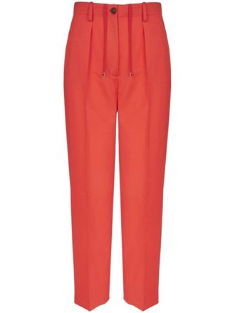Lorena Antoniazzi Pantalon met toelopende pijpen - Rood