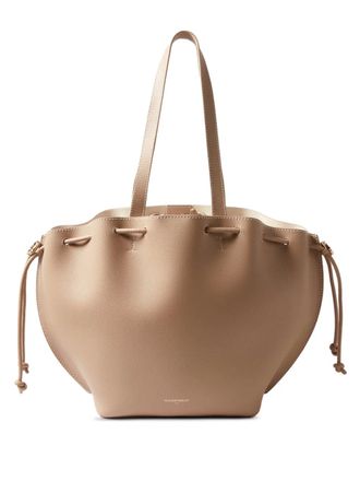 Claudie Pierlot Mini-tas met trekkoord en handgreep - Beige