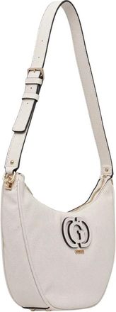 Guess Calebra Crescent Bag - Dames - Schoudertassen - Wit - ONE Size - Polyester - Tassen