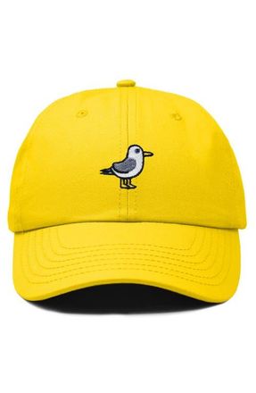 Dalix Seagull Embroidered Everyday Cap in Gold at Nordstrom