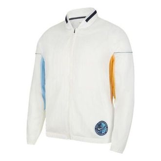 Nike Mens Nike Colorblock Retro Running Breathable Casual Jacket Sail White DM4780-133