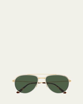 Cartier Mens Polarized Aviator Sunglasses