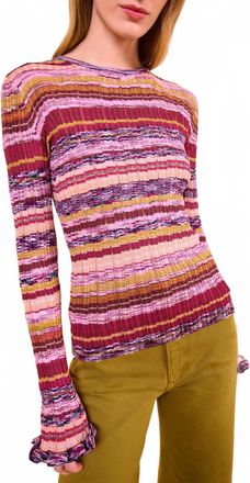 Ulla Johnson Maci Long Sleeve Knit Pullover Sweater In Prism