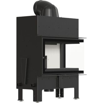 Kratki Kamineinsatz aus Stahl KRATKI FLOKI M rechts 10 kW &Oslash; 200