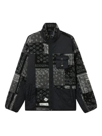 Musium Div. patchwork quilted jacket - men - Polyester - L - Black