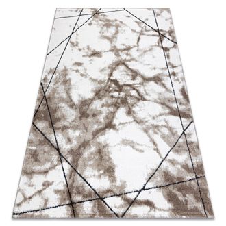 RugsX Rugsx - Alfombra Moderna Cozy Lina, Geom&eacute;trico, M&aacute;rmol - Structural Dos Niveles De Vell&oacute;n Marr&oacute;n Brown 140x190 Cm