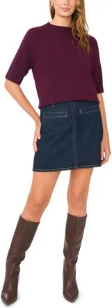Vince Camuto Mock Neck Sweater in Pickled Beet at Nordstrom, Size X-Small