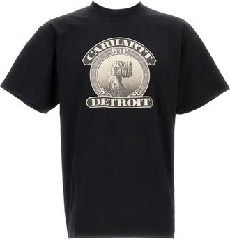 Carhartt Work in Progress graphic-print cotton T-shirt - men - Cotton - S - Black