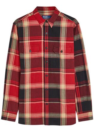 Polo Ralph Lauren Checked Cotton Shirt - Red - XL