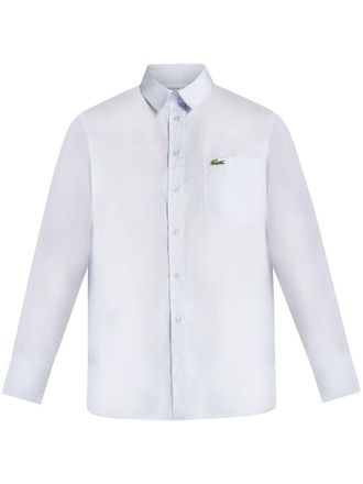 Lacoste Camicia con applicazione - Blu