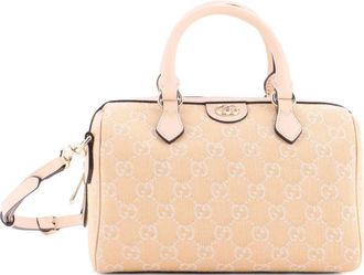 Gucci Ophidia Convertible Boston Bag GG Denim Small satchel - Beige