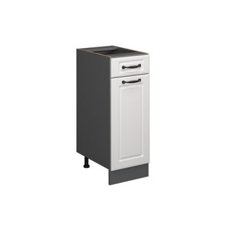 Vicco Mueble Bajo De Cocina R-line, Blanco Casa De Campo, 30 Cm Sin Encimera