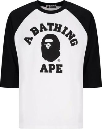 A Bathing Ape A Bathing Ape, Uomo, Top, Bianco, S, new