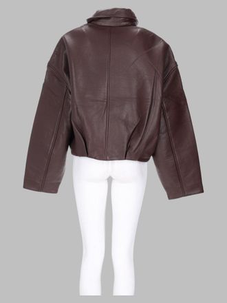 Rotate Bonded Leather Jacket - Brown