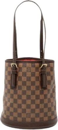 Louis Vuitton Pre-owned Bucket Bags, female, Brown, Size: ONE SIZE Pre-owned The Marais