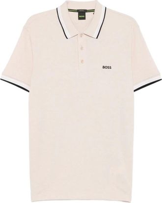 HUGO BOSS Sweater Boss - Heren - Polos - Beige - 3XL - Tops