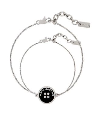 Marc Jacobs The Button Chain armband - Zwart