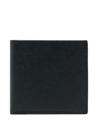 Smythson Panama wallet - men - Calf Leather - One Size - Blue