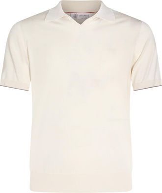 Brunello Cucinelli T-Shirts And Polos English White-Uomo