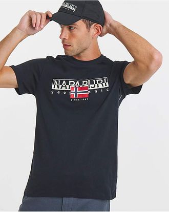 Napapijri Aylmer Logo T-Shirt - Black
