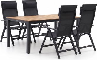 Bellagio la vita attrattiva Bellagio Avio/Fidenza 160cm dining tuinset 5-delig verstelbaar