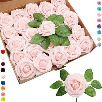 OEM 25 Rosas Artificiales Al Por Mayor Para Decoraci&oacute;n De Bodas Y Manualidades
