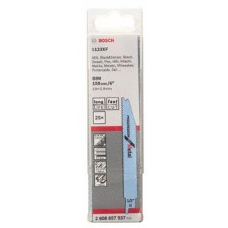 Bosch Accessories 2608657937 Lama per sega universale s 123 xf - Progressor for Metal 25 pz. - Bosch
