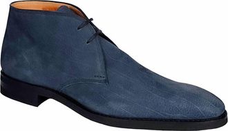Bally Mens Skiligny Grained Calf Leather Boots In Midnight Blue