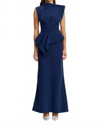 Acler Womens Burbank Maxi Skirt In Sapphire